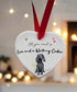 Love and a Cocker (Working) Black Ceramic Heart